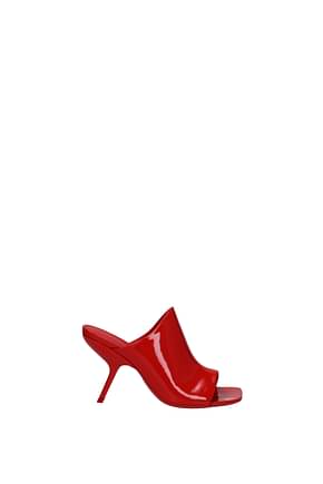 Salvatore Ferragamo Sandals era Women Patent Leather Red Flame