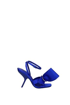Salvatore Ferragamo Sandals helena Women Satin Blue Electric Blue
