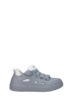 Lanvin Sneakers Men Rubber Gray Pearl Grey