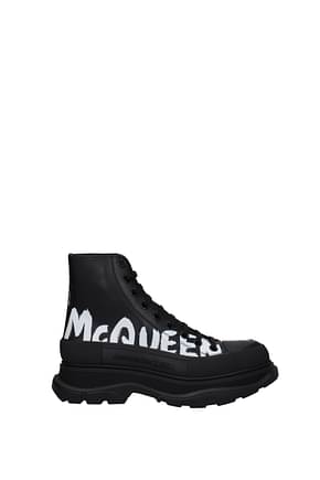 Alexander McQueen Sneakers Homme Cuir Noir
