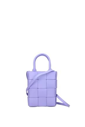 Bottega Veneta Handbags Women Leather Violet Amethyst