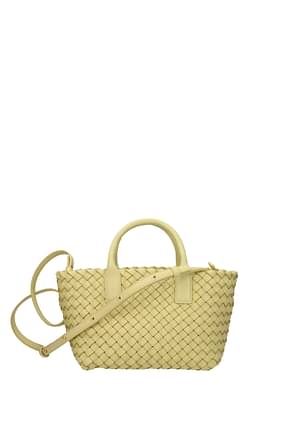 Bottega Veneta Handbags Women Leather Yellow Butter