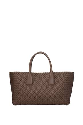 Bottega Veneta Handbags cabat Women Leather Brown Taupe