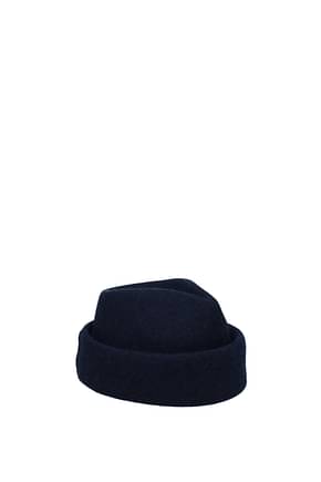Moncler Hats salehe bembury Men Wool Blue Blue Navy