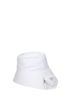Prada القبعات رجال مادة البولي أميد أبيض