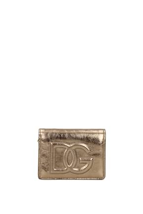 Dolce&Gabbana Billeteras Mujer Piel Oro