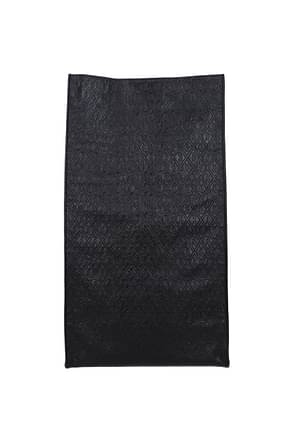 Saint Laurent Clutches minibag sac papier Men Leather Black