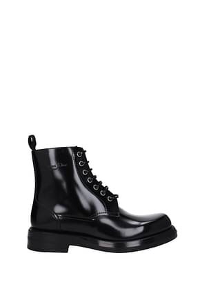 Christian Dior Ankle Boot Men Leather Black