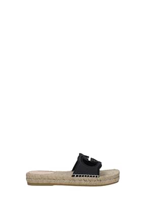 Gucci Slippers and clogs Women Leather Black