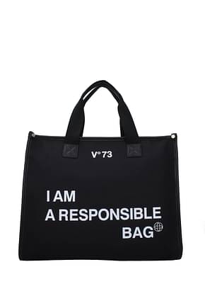 V°73 Handbags responsibility bis Women Fabric  Black