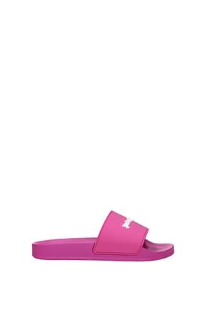 Palm Angels Slippers and clogs Women Rubber Fuchsia