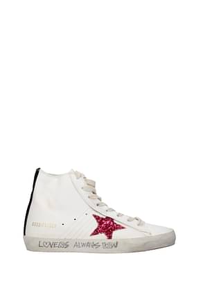 Golden Goose Sneakers francy classic Mujer Piel Blanco Fucsia