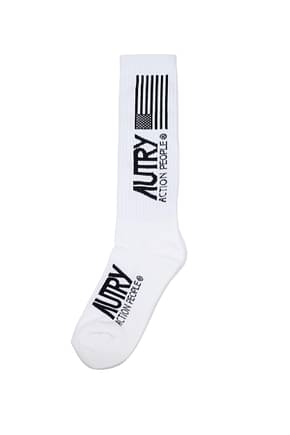 Autry Socks Men Cotton White Black