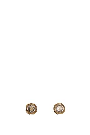 Versace Earrings Men Metal Gold