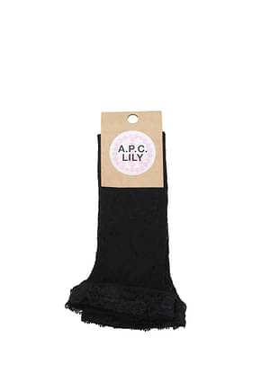 A.P.C. Calcetines cortos lily Mujer Poliamida Negro