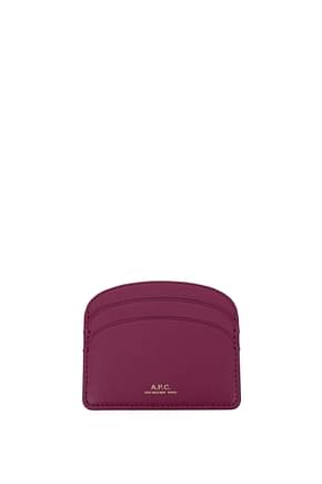 A.P.C. Document holders Women Leather Violet