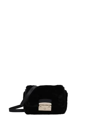 Furla Crossbody Bag Women Polyester Black