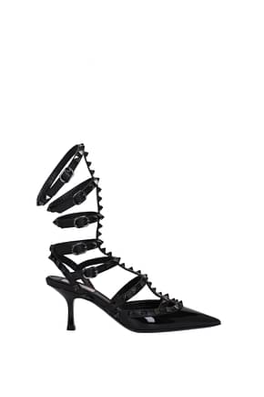 Valentino Garavani Ankle boots Women Patent Leather Black