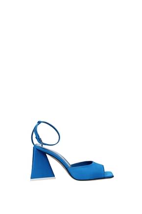 The Attico Sandals piper Women Satin Blue Turquoise
