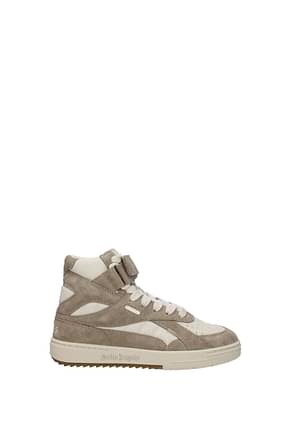 Palm Angels Sneakers Mujer Gamuza Beige Camel