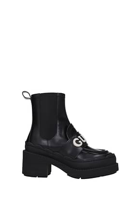 Gucci Ankle boots Women Leather Black