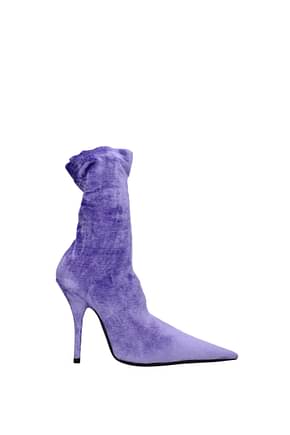 Balenciaga Ankle boots Women Velvet Violet Lilac
