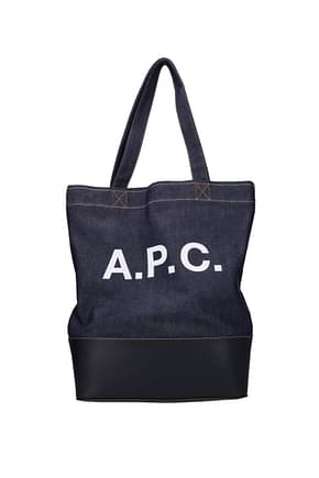 A.P.C. Shoulder bags axel Women Fabric  Blue Dark Blue