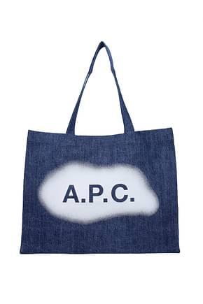 A.P.C. Shoulder bags diane Women Fabric  Blue Denim
