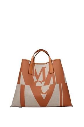 MCM Handbags Women Fabric  Beige Brown