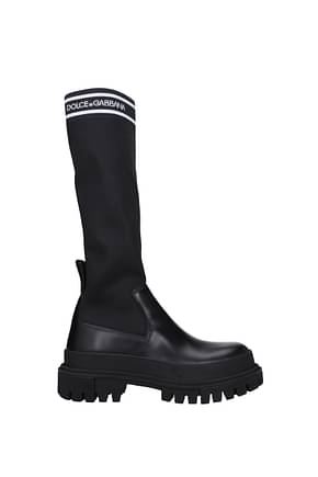 Dolce&Gabbana Boots Women Leather Black
