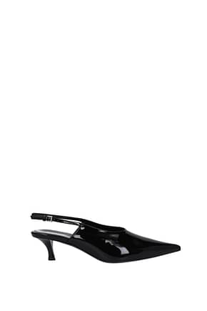 Givenchy Sandals show Women Patent Leather Black
