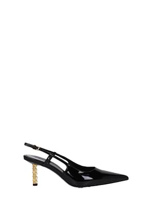 Givenchy सैंडल महिलाओं पेटेंट लैदर काली