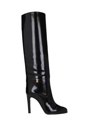 Saint Laurent Boots linda Women Leather Black