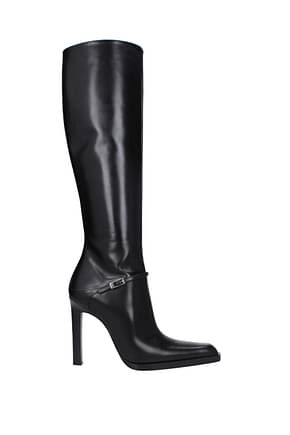 Saint Laurent Boots nina Women Leather Black