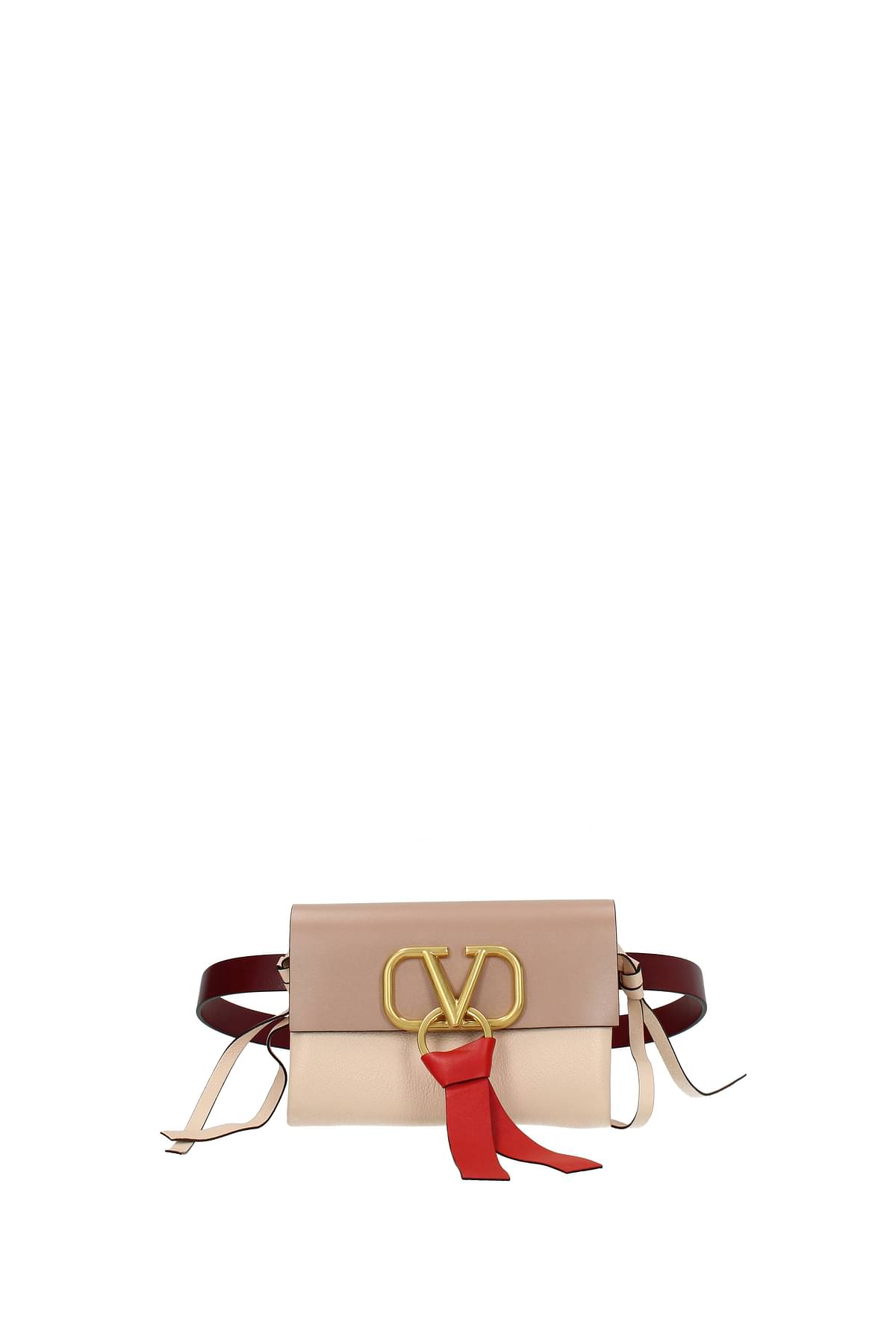 Valentino 'V' ring leather mini cross-body bag