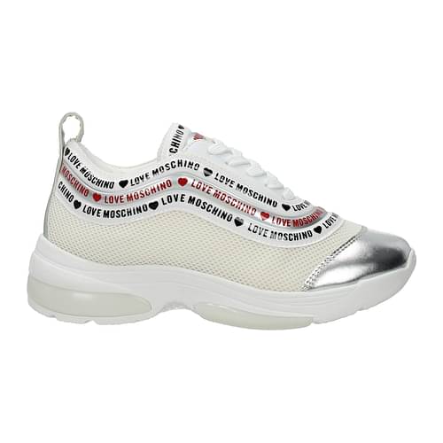 Love Moschino Sneakers Women JA15135G1AIP310A Fabric Beige 99,75€