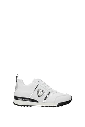 Love Moschino Sneakers Donna Pelle Bianco
