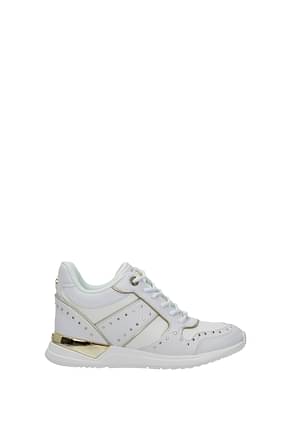 Guess Sneakers Femme Polyuréthane Blanc Or
