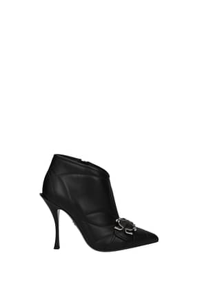 Dolce&Gabbana टखने तक ढके जूते devotion महिलाओं चमड़ा काली