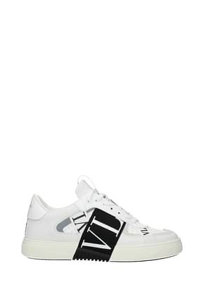 Valentino Garavani Sneakers Homme Cuir Blanc Noir