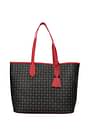 Pollini Shoulder bags Women PVC Black Brick Red