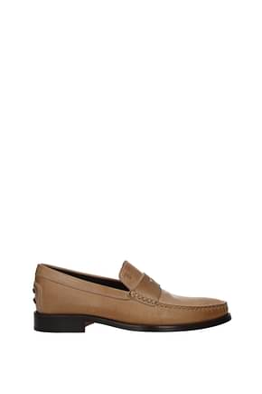 Tod's Loafers Men Leather Brown