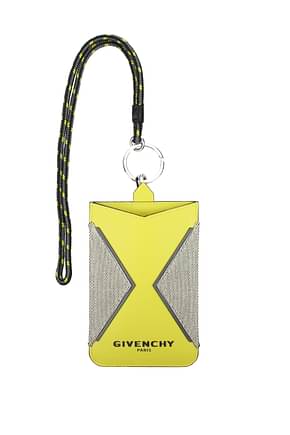Givenchy Handy Taschen Herren Baumwolle Grau Gelb