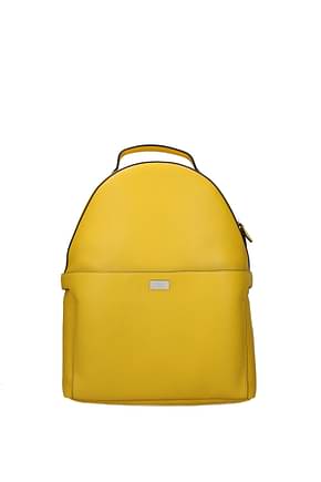 Fendi Backpack and bumbags Men Leather Yellow