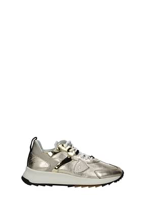 Philippe Model Sneakers royale Donna Pelle Oro