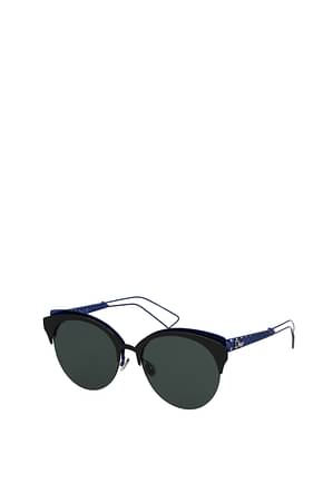 Christian Dior Sonnenbrillen Damen Acetat Blau Schwarz