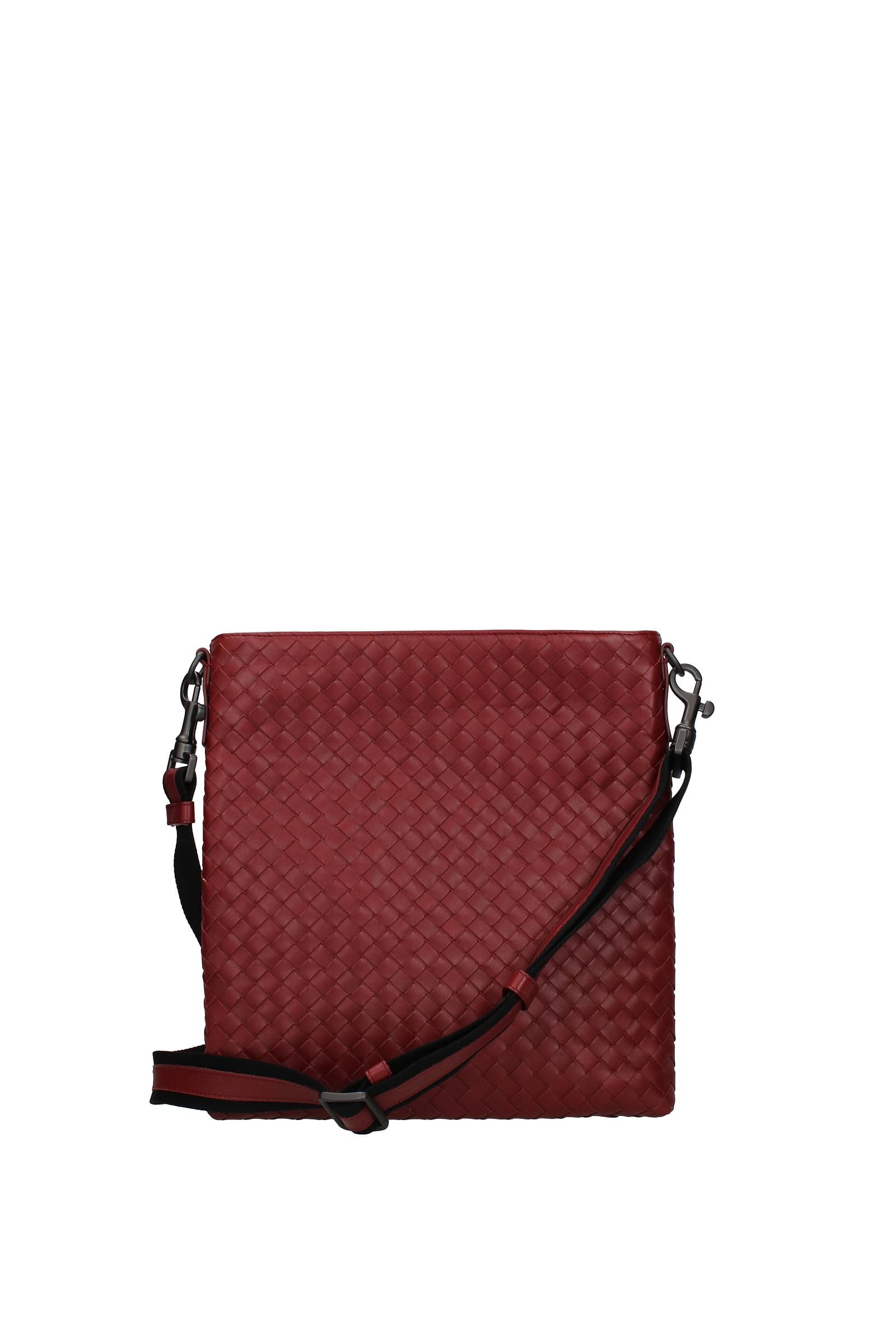 BOTTEGA VENETA Mini Loop Leather Crossbody Bag  Red Stone