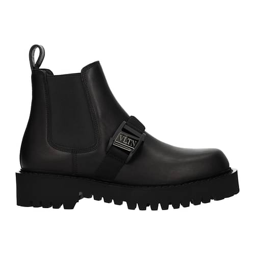 Rastløs Machu Picchu ingeniørarbejde Valentino Garavani Ankle Boot Men S0D90JZI0NO Leather Black 386,75€