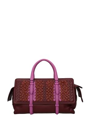 Bottega Veneta Handbags Women Leather Red