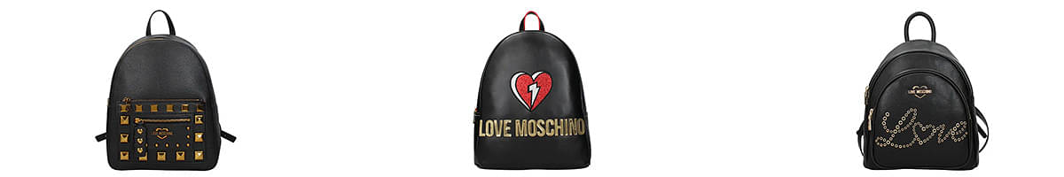 love moschino leather backpack